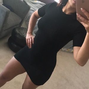 Black mini dress